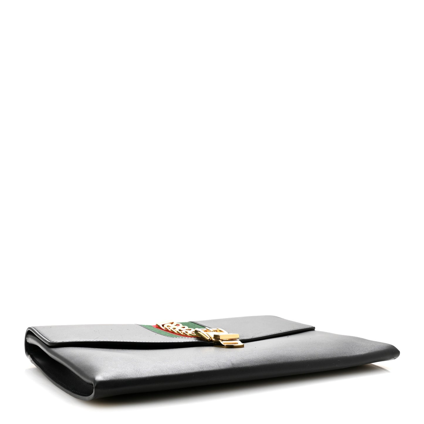 Calfskin Maxi Sylvie Clutch Black