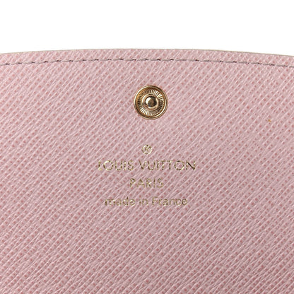 Louis Vuitton Damier Azur Emilie Wallet Rose Ballerine 6 of 8