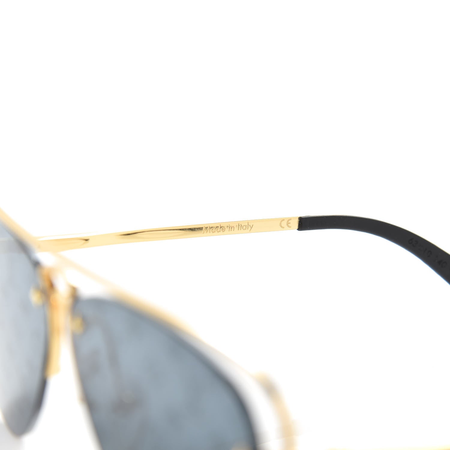 Louis Vuitton Metal Monogram Grease Sunglasses Z1172W Gold 6 of 8