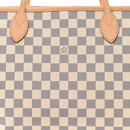 Louis Vuitton Damier Azur Neo Neverfull MM Rose Ballerine 9 of 14