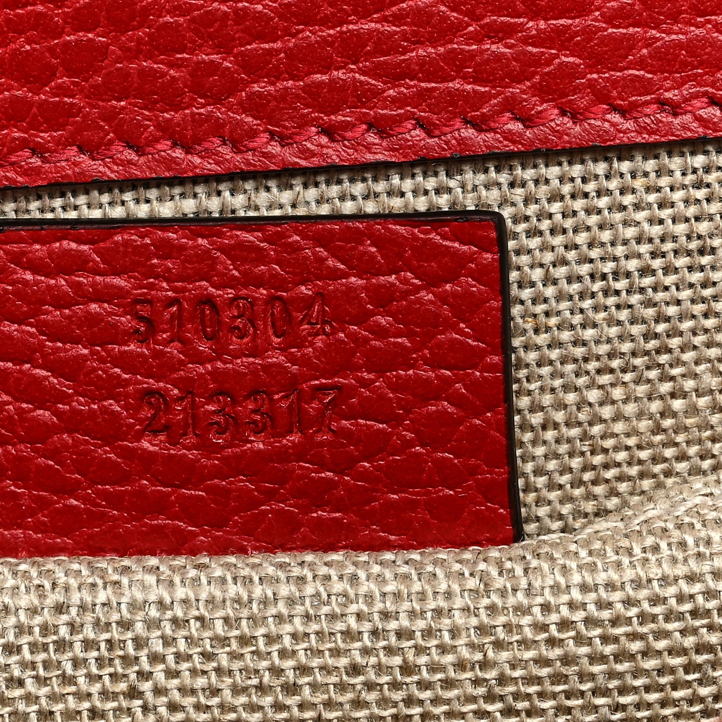Dollar Calfskin Small Interlocking G Shoulder Bag Red