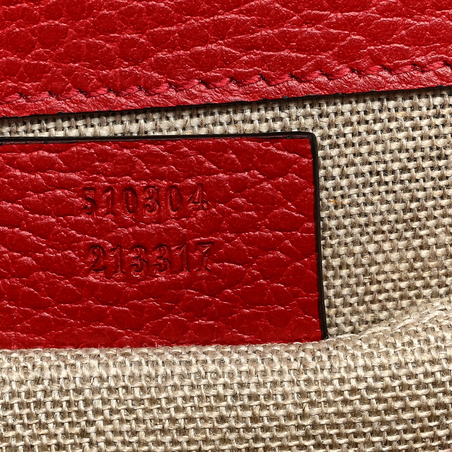 Gucci Dollar Calfskin Small Interlocking G Shoulder Bag Red 7 of 10