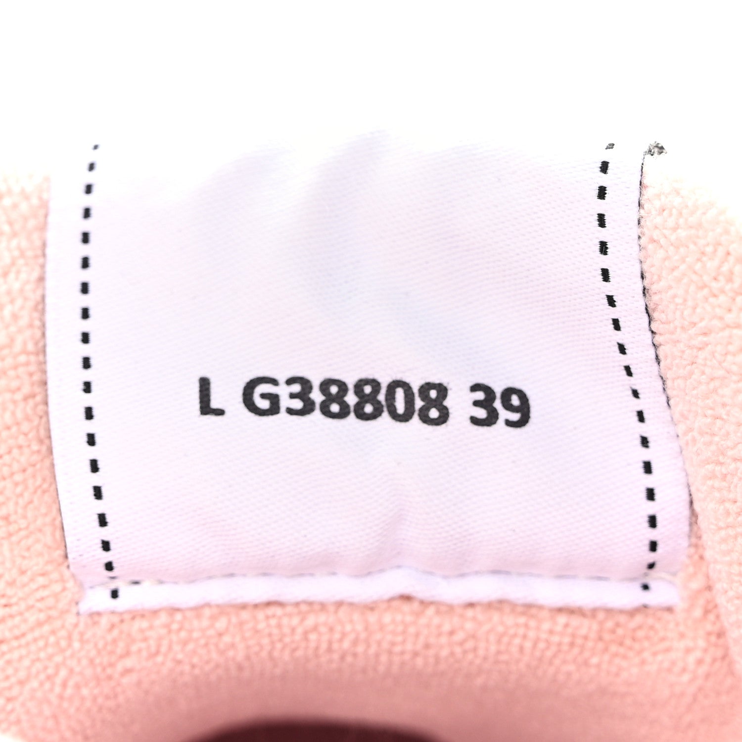 Chanel Grained Calfskin Fabric Womens Logo Sneakers 39 White Light Pink 7 of 7