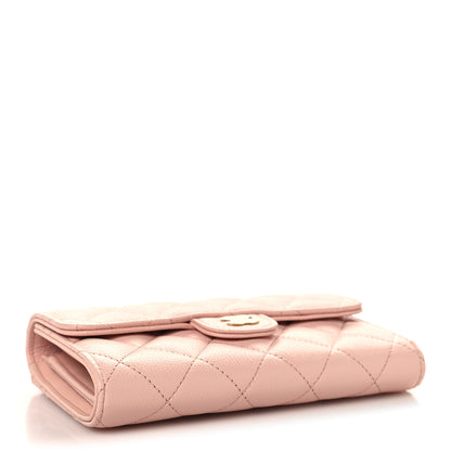 Chanel Caviar Quilted Medium Flap Wallet Light Pink 4 of 10