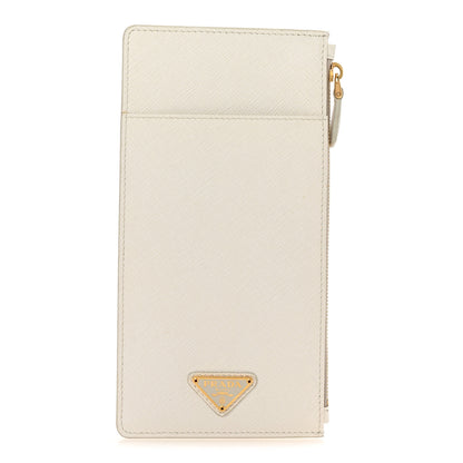 Prada Saffiano Triangle Phone Case Pouch White 1 of 7