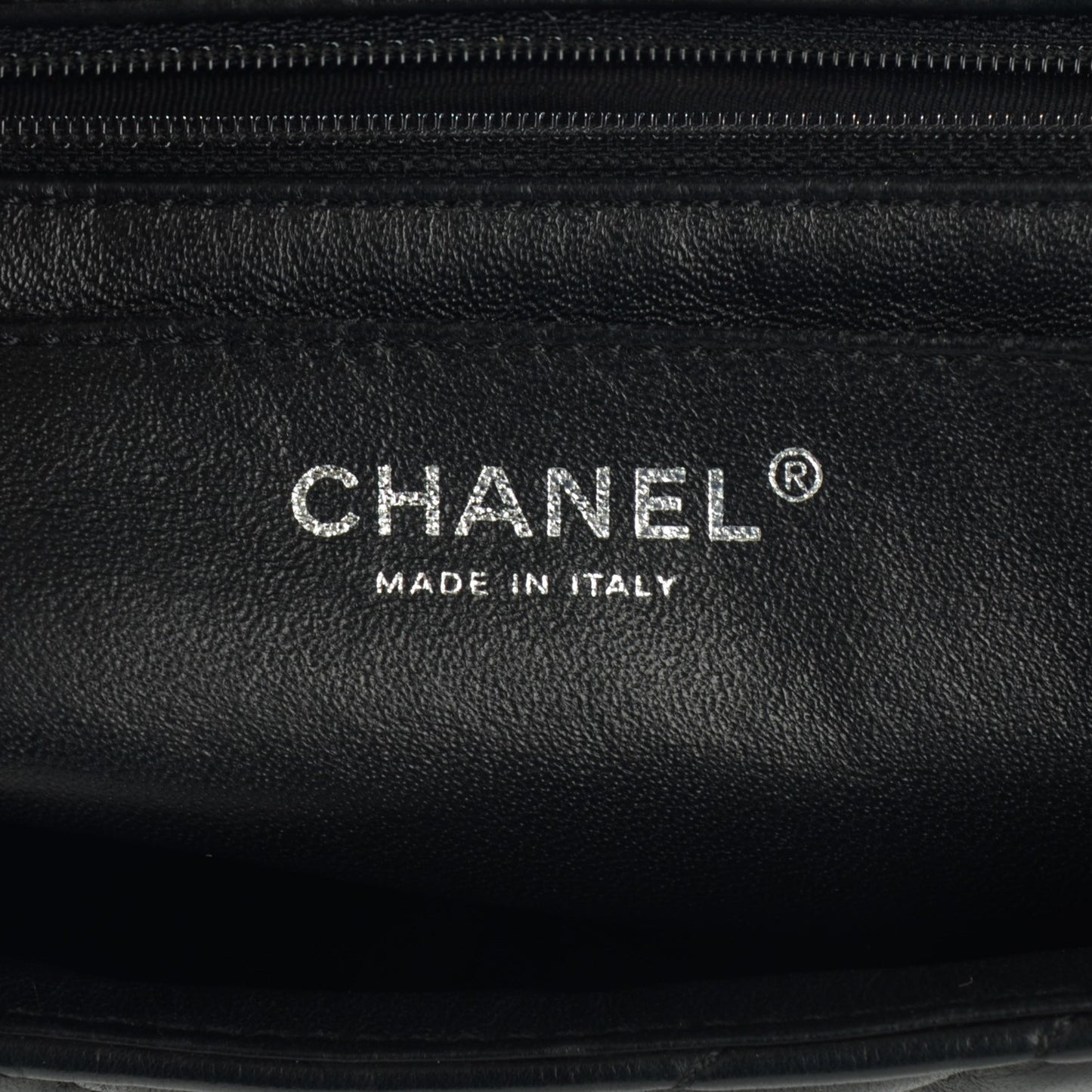 Lambskin Chevron Quilted Maxi Flap Black