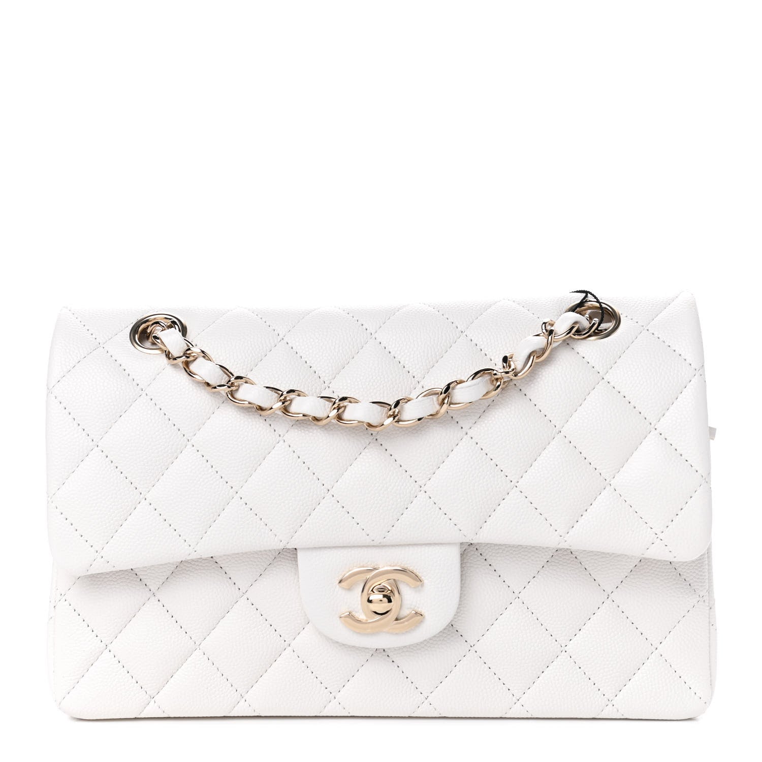Chanel Caviar Quilted Small Double Flap White 1 of 4