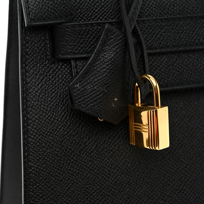 Hermes Epsom Kelly Sellier 28 Black 11 of 15