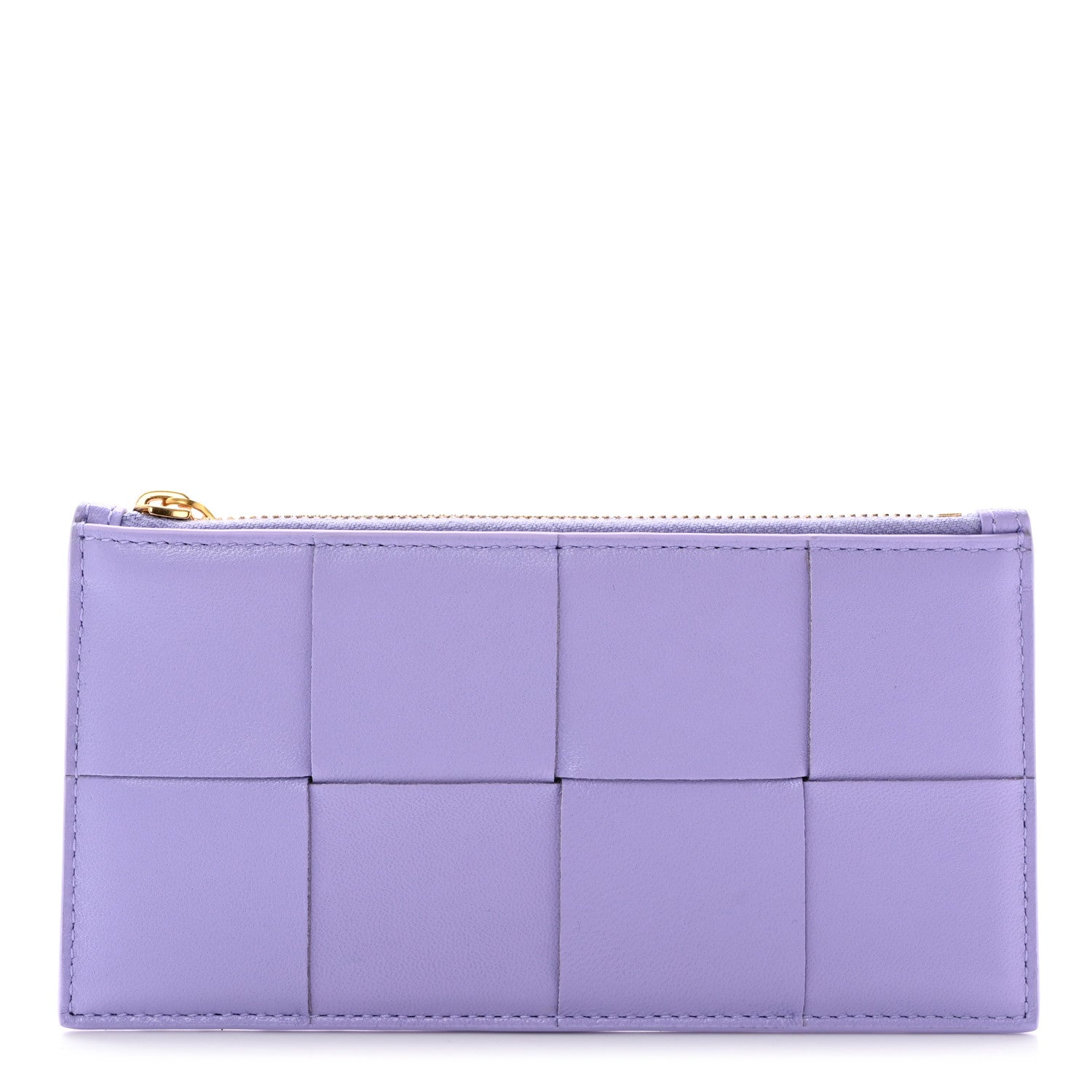 Bottega Veneta Nappa Maxi Intrecciato Large Zip Wallet Lavender 1 of 6