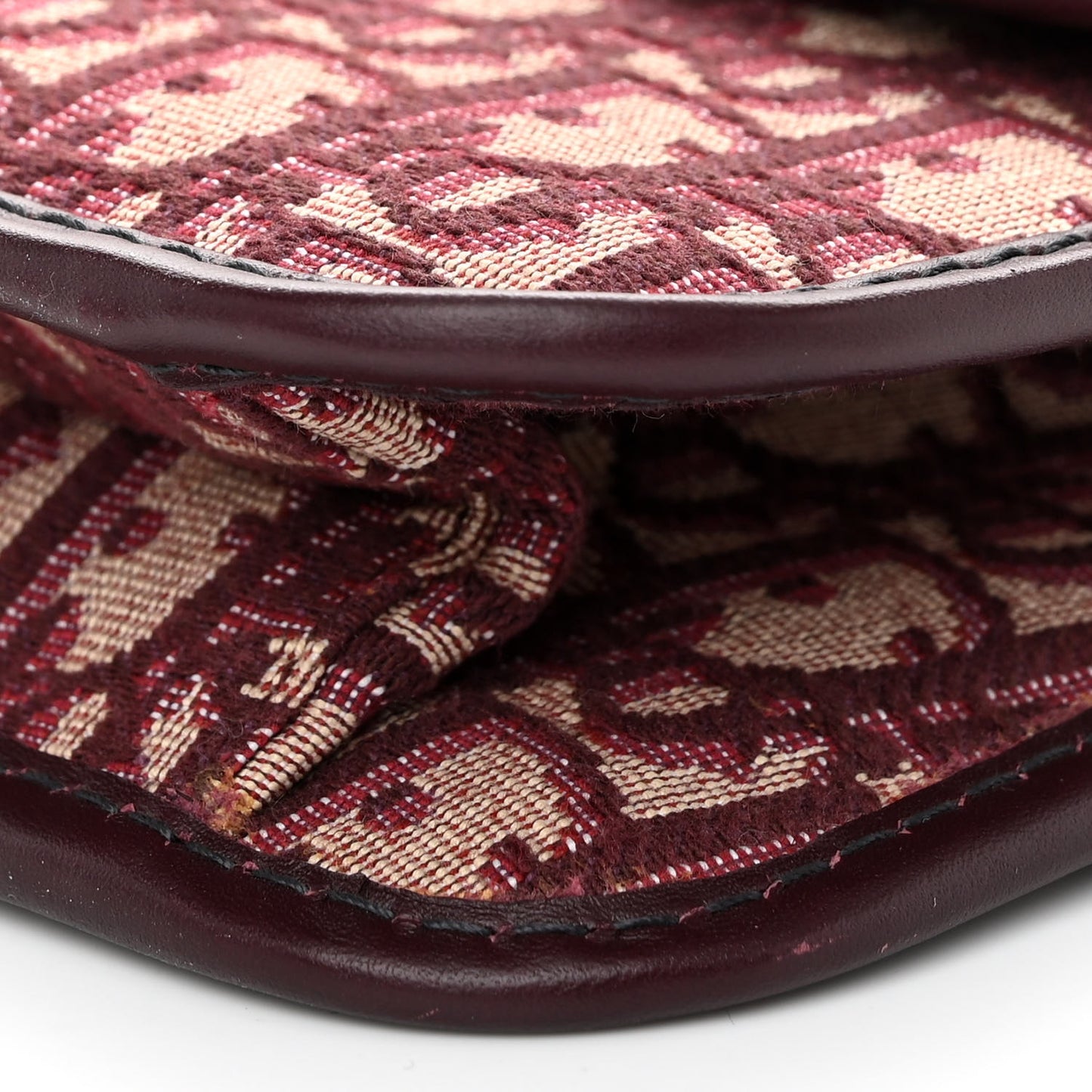 Oblique Dioraddict Flap Bag Burgundy