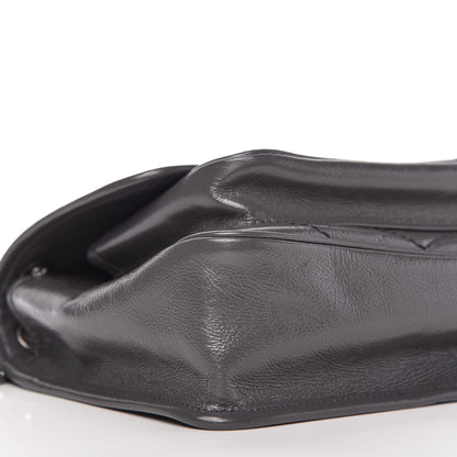 Saint Laurent Crinkled Calfskin Matelasse Monogram Baby Niki Chain Satchel Storm 6 of 10