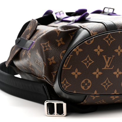 Louis Vuitton Monogram Macassar Christopher MM Backpack Purple 7 of 9