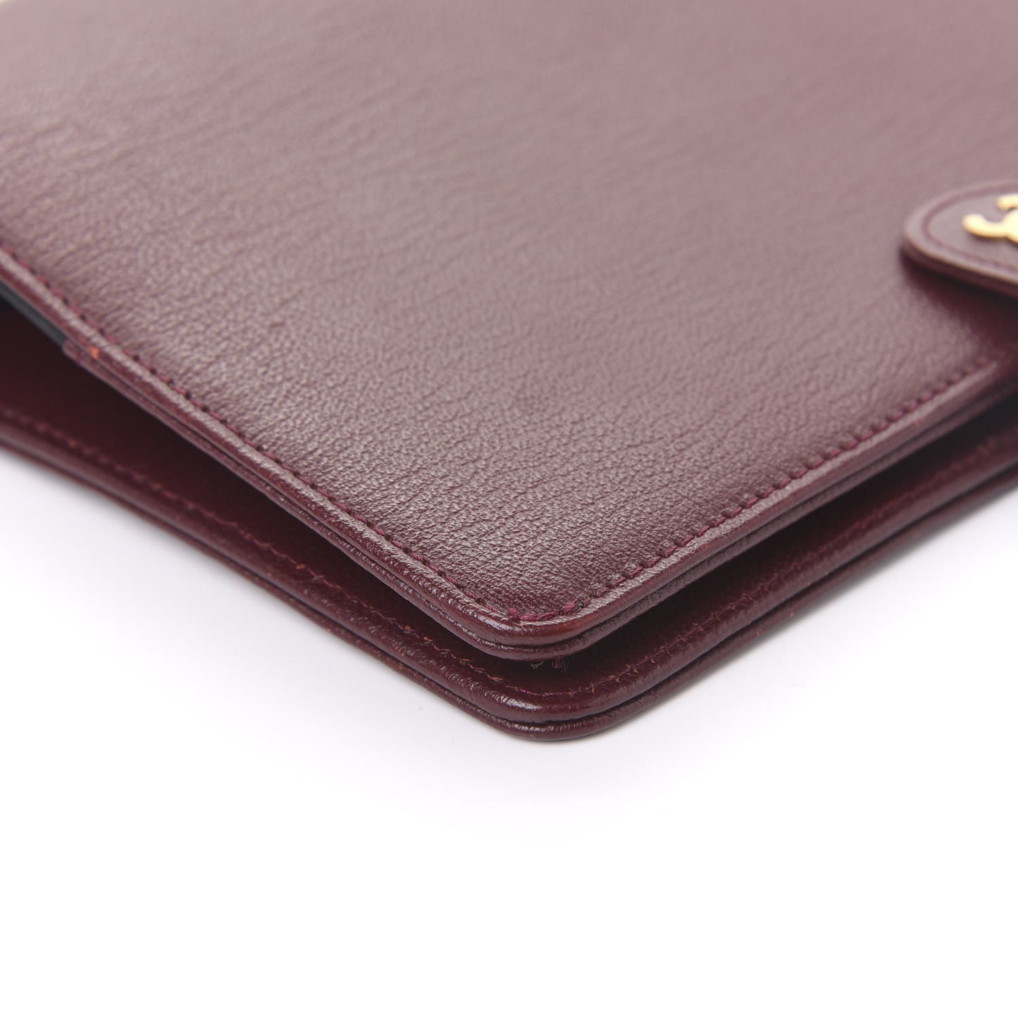 Goatskin Small Ring Agenda Planner Burgundy