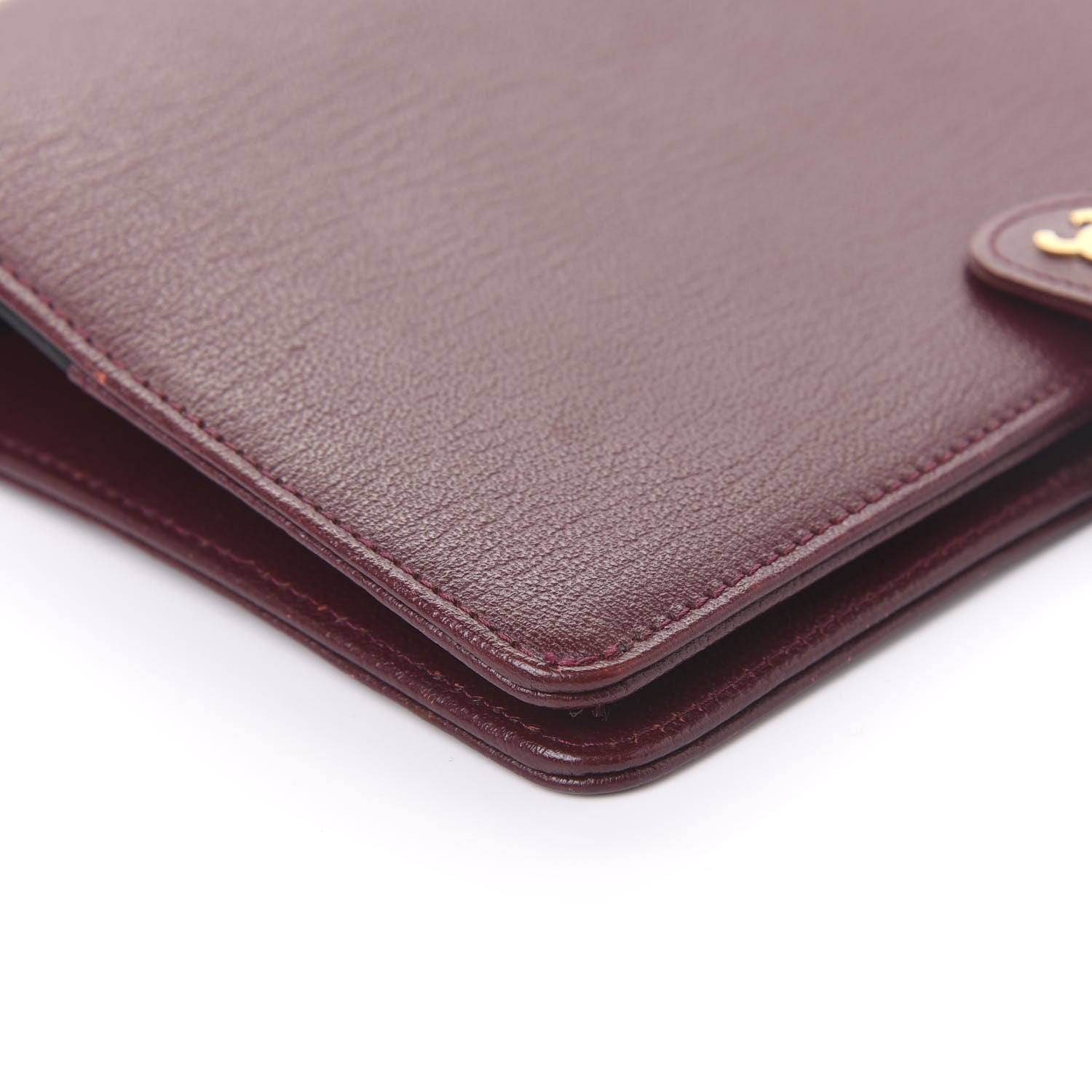 Chanel Goatskin Small Ring Agenda Planner Burgundy 7 of 9