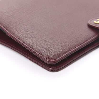 Chanel Goatskin Small Ring Agenda Planner Burgundy 7 of 9
