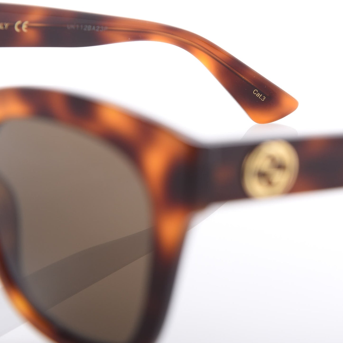 Acetate Square Frame Sunglasses GG0029S Tortoise