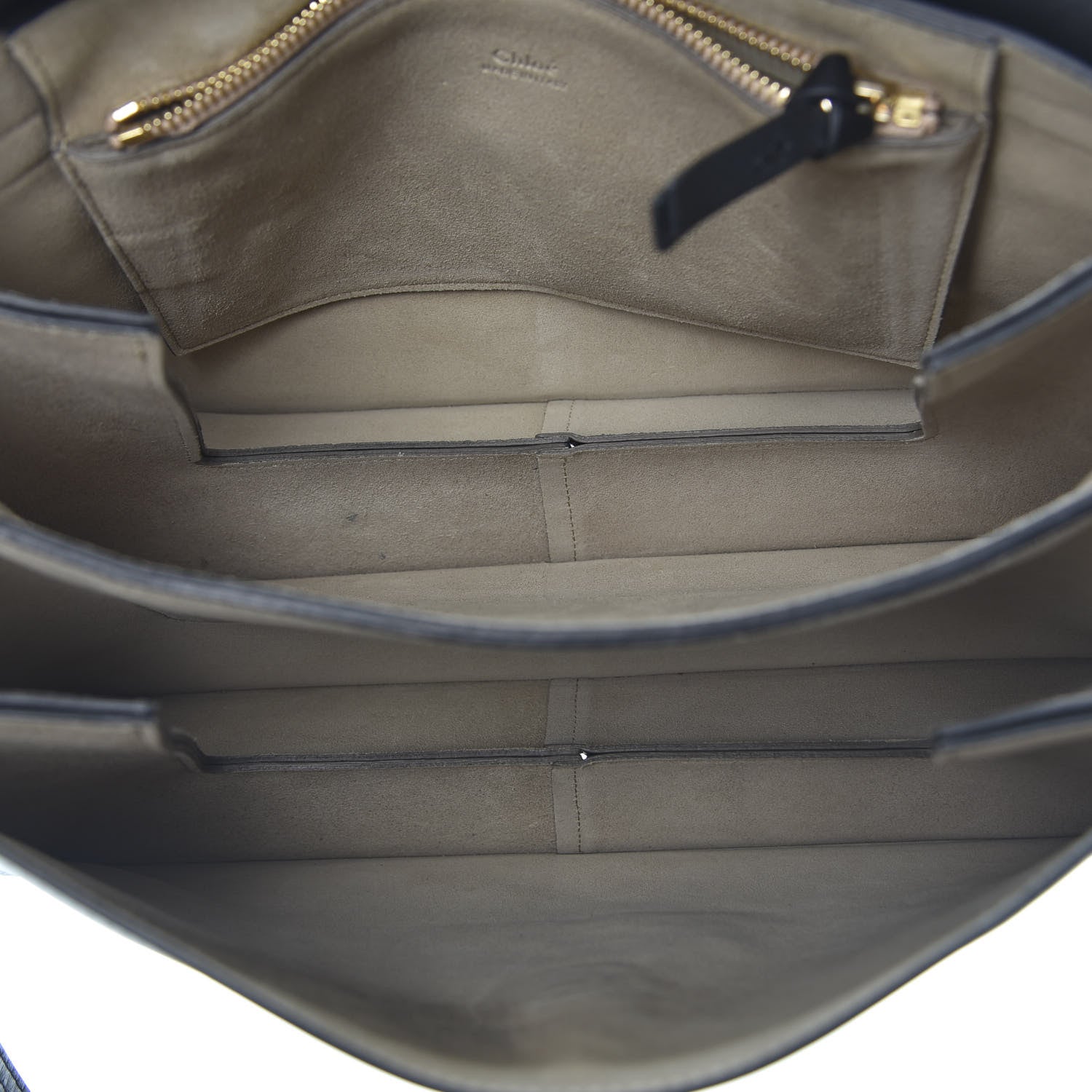 Chloe Suede Calfskin Medium Faye Shoulder Bag Black 4 of 18