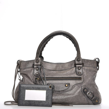 Balenciaga Agneau Rubber Covered Classic Hardware First Anthracite 1 of 14