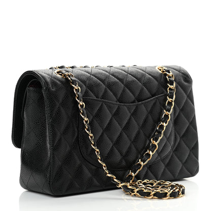 Chanel Caviar Quilted Medium Double Flap Black 3 of 11