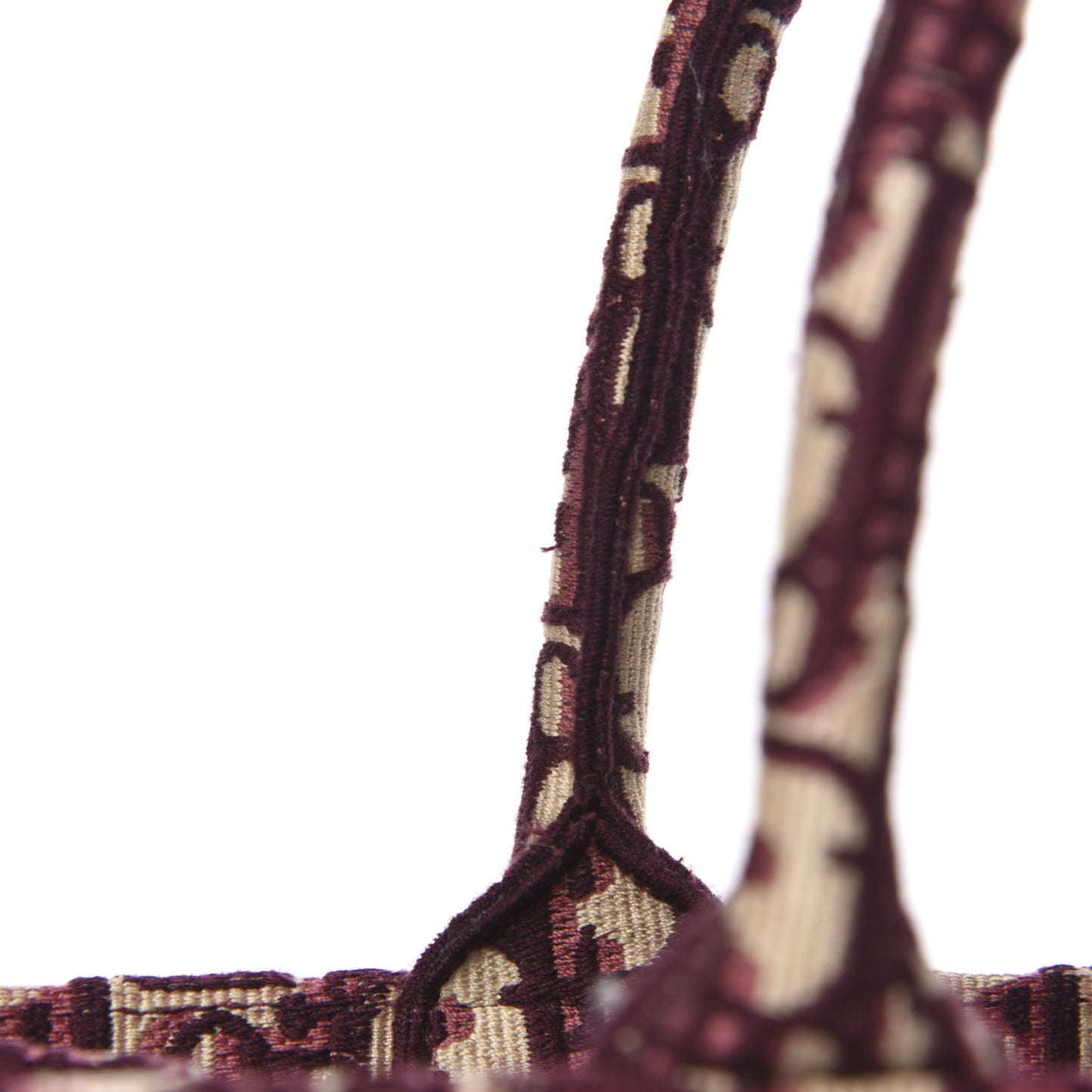 Oblique Large Book Tote Burgundy Multicolor