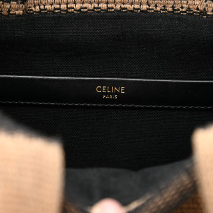 Celine Stripe Triomphe Small Cabas Beige Black 6 of 9
