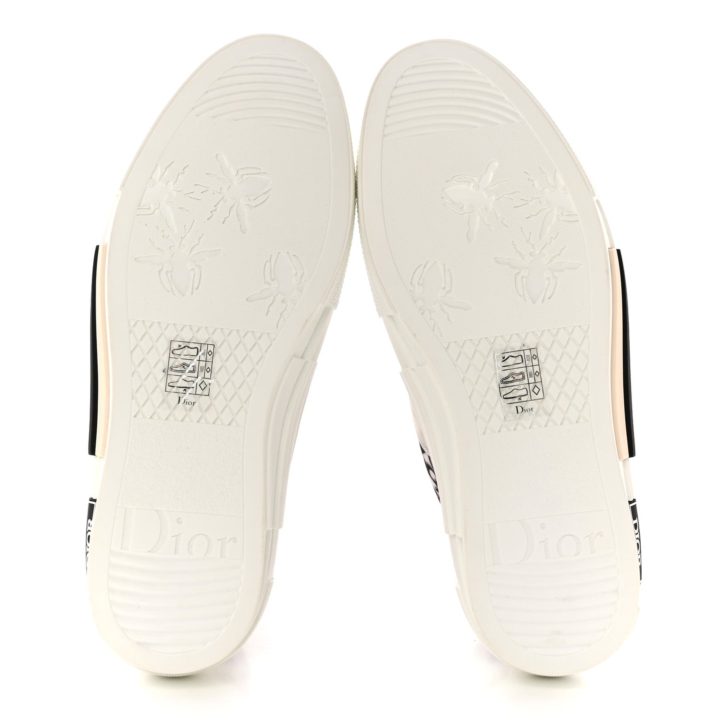 Technical Canvas Oblique B23 High Top Sneakers 40 White Black