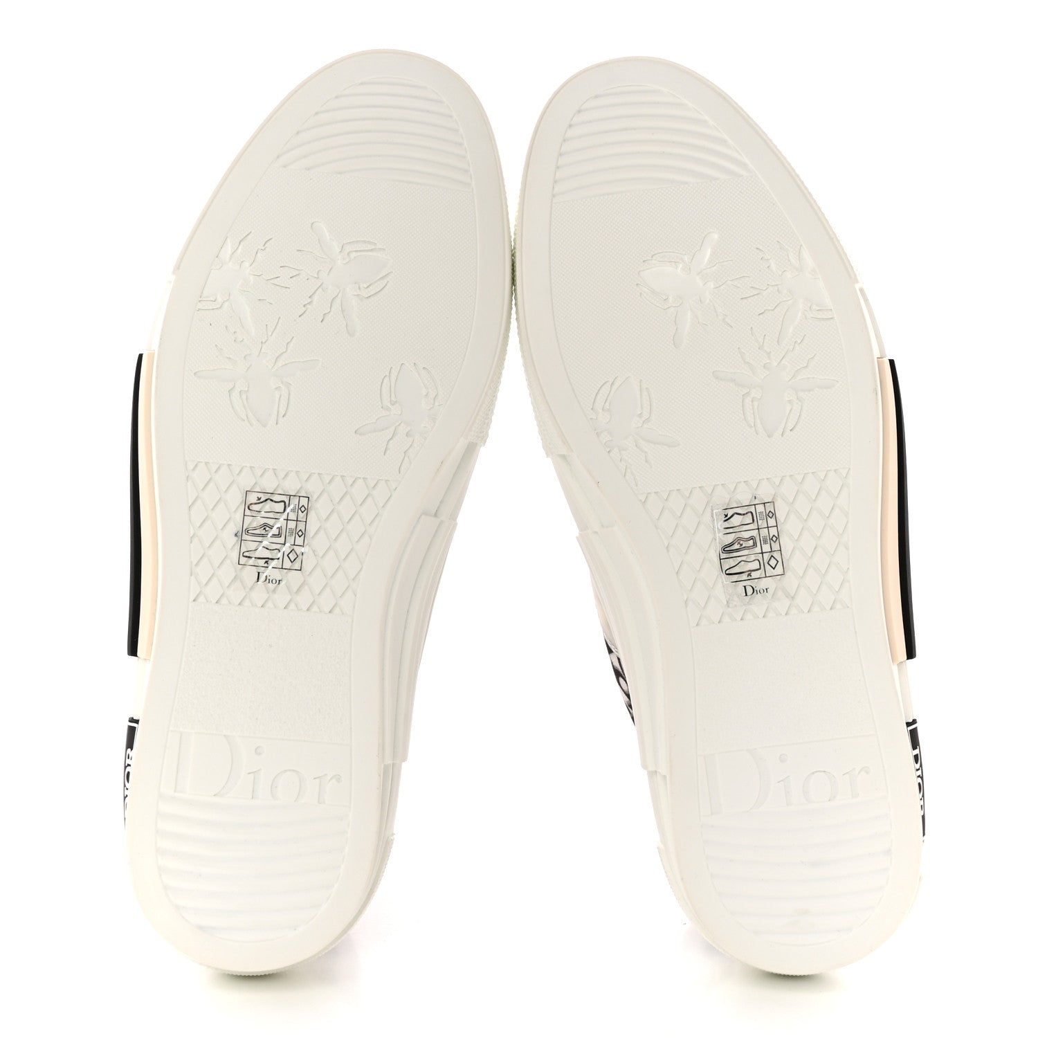 Christian Dior Technical Canvas Oblique B23 High Top Sneakers 40 White Black 6 of 10