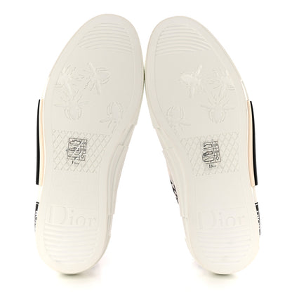 Christian Dior Technical Canvas Oblique B23 High Top Sneakers 40 White Black 6 of 10