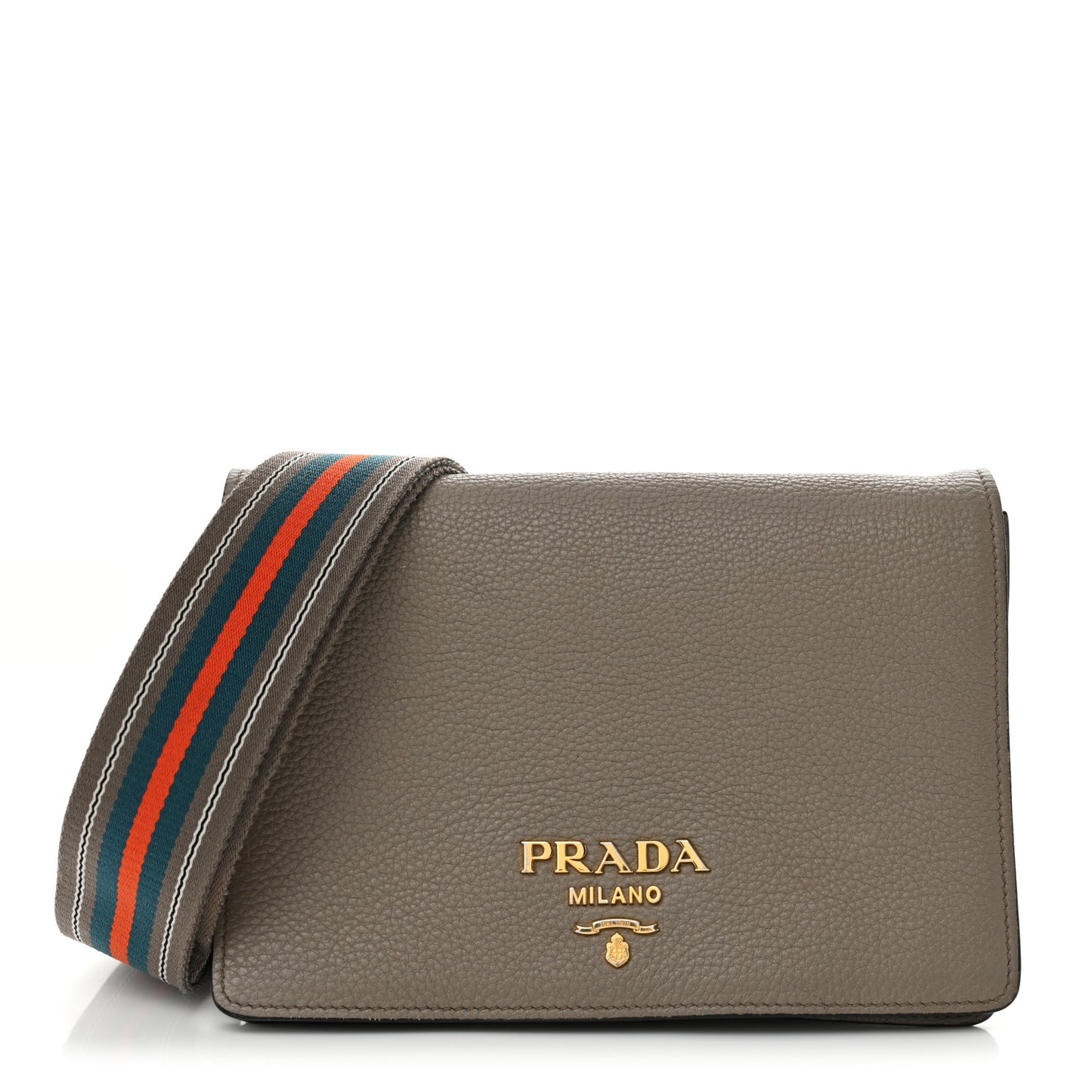 Vitello Daino Crossbody Flap Argilla