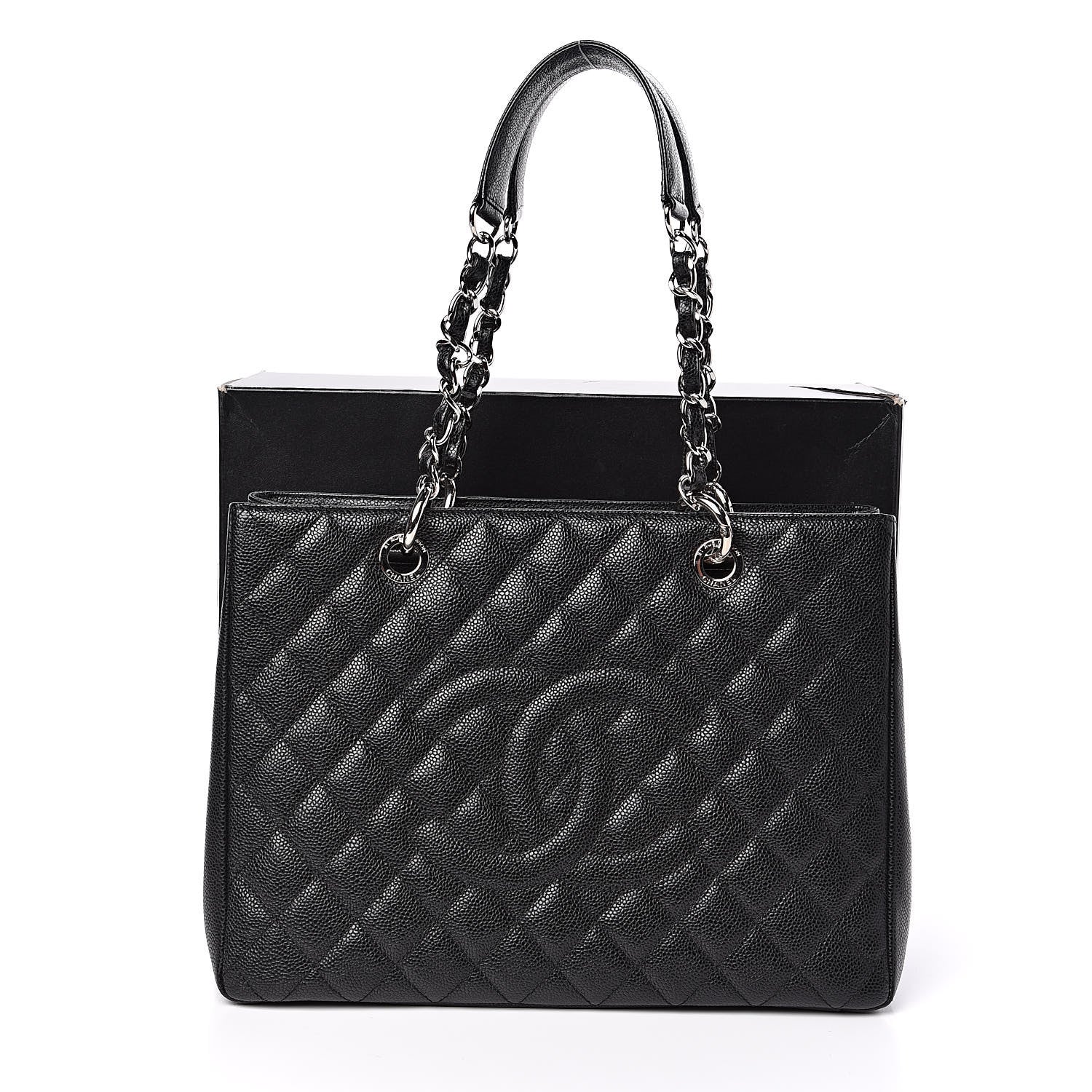 Chanel Caviar Quilted Grand Shopping Tote GST Black 11 of 11