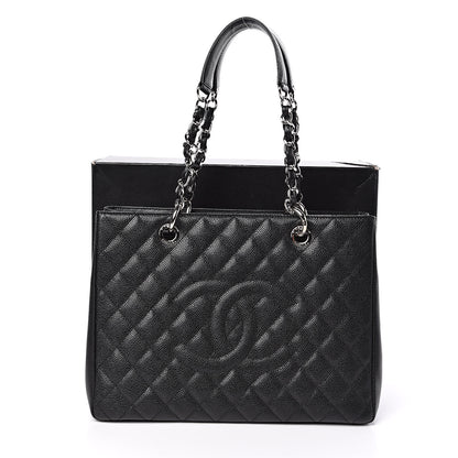 Chanel Caviar Quilted Grand Shopping Tote GST Black 11 of 11