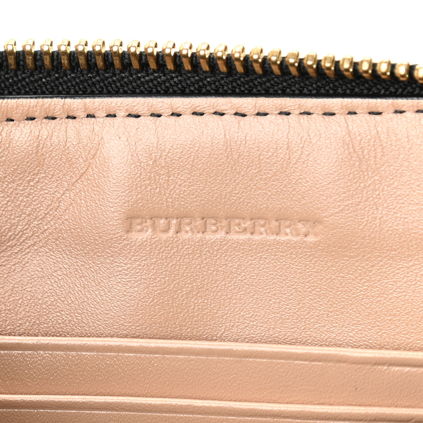 Signature Grain Calfskin Check Embossed Peyton Crossbody Clutch Bag Apricot