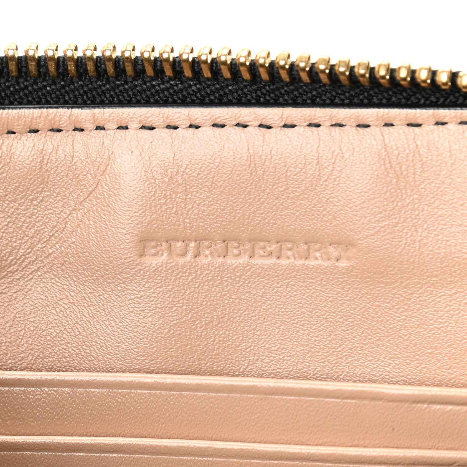 Burberry Signature Grain Calfskin Check Embossed Peyton Crossbody Clutch Bag Apricot 6 of 11
