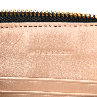 Burberry Signature Grain Calfskin Check Embossed Peyton Crossbody Clutch Bag Apricot 6 of 11