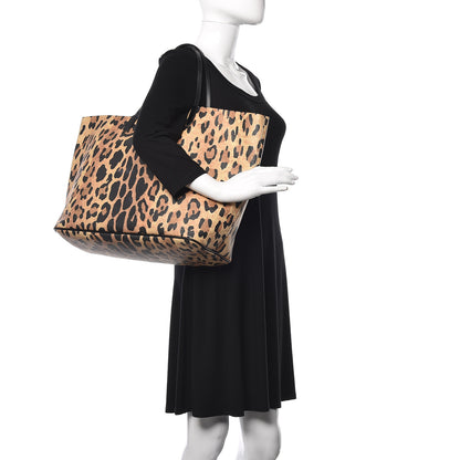 Givenchy Textured Coated Canvas Leopard Print Large Antigona Tote 2 of 14