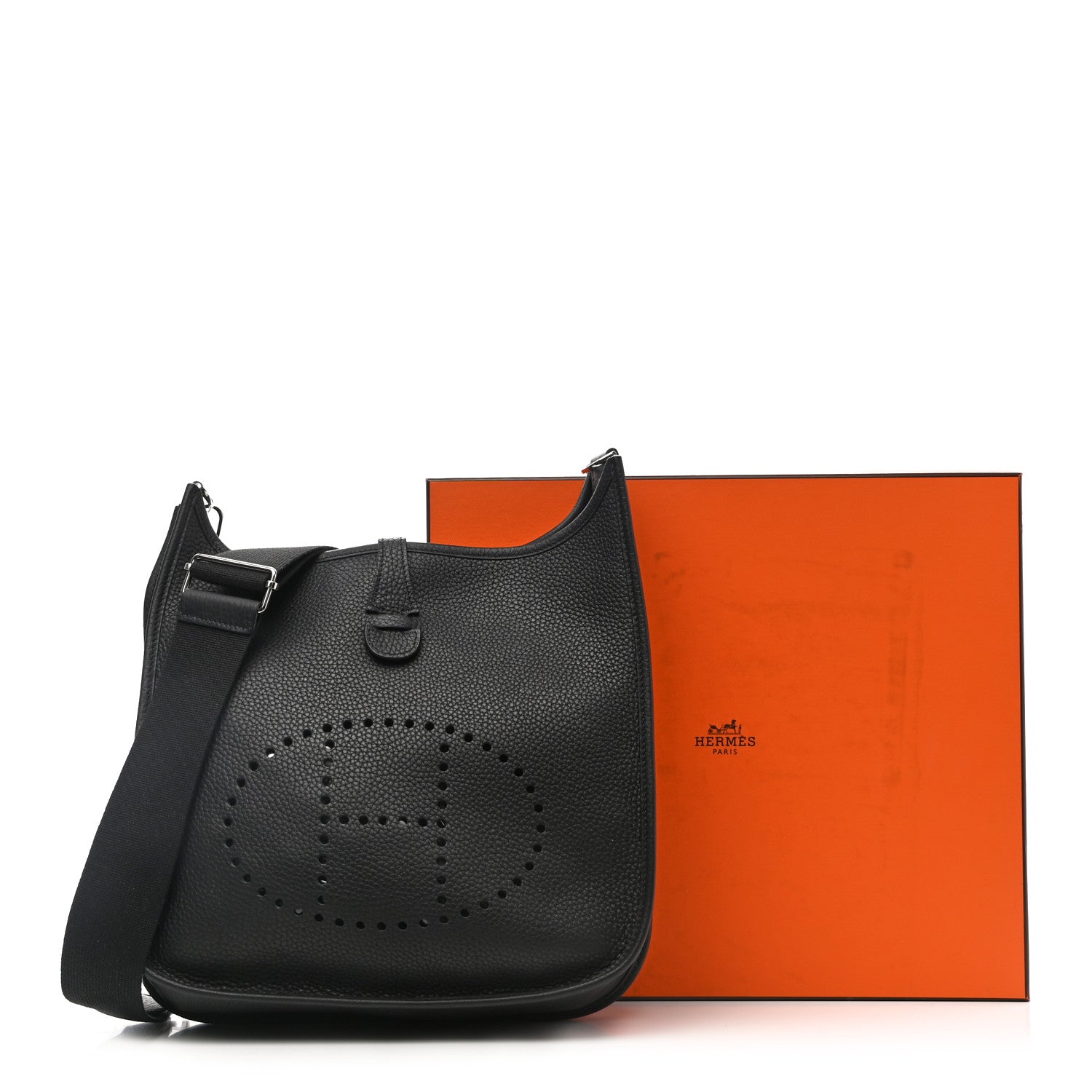 Hermes Taurillon Clemence Evelyne III PM Black 11 of 11