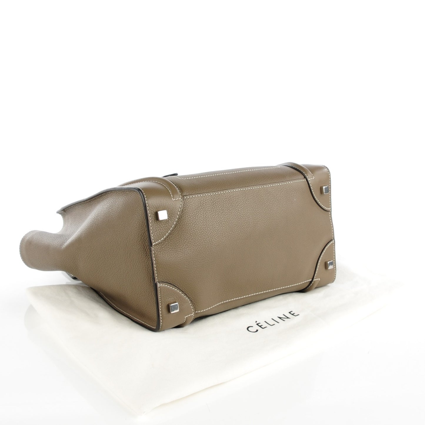Drummed Calfskin Mini Luggage Souris