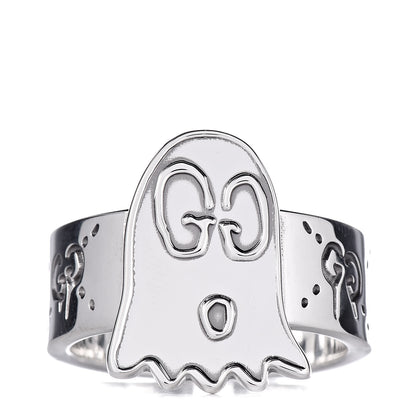 Gucci Sterling Silver GucciGhost Ring 62 10 1 of 8