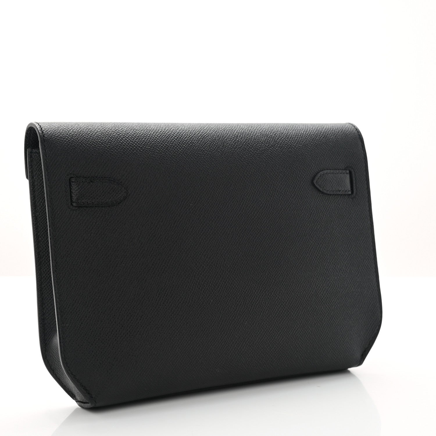 Hermes Epsom Kelly Depeches 25 Pouch Black 3 of 8