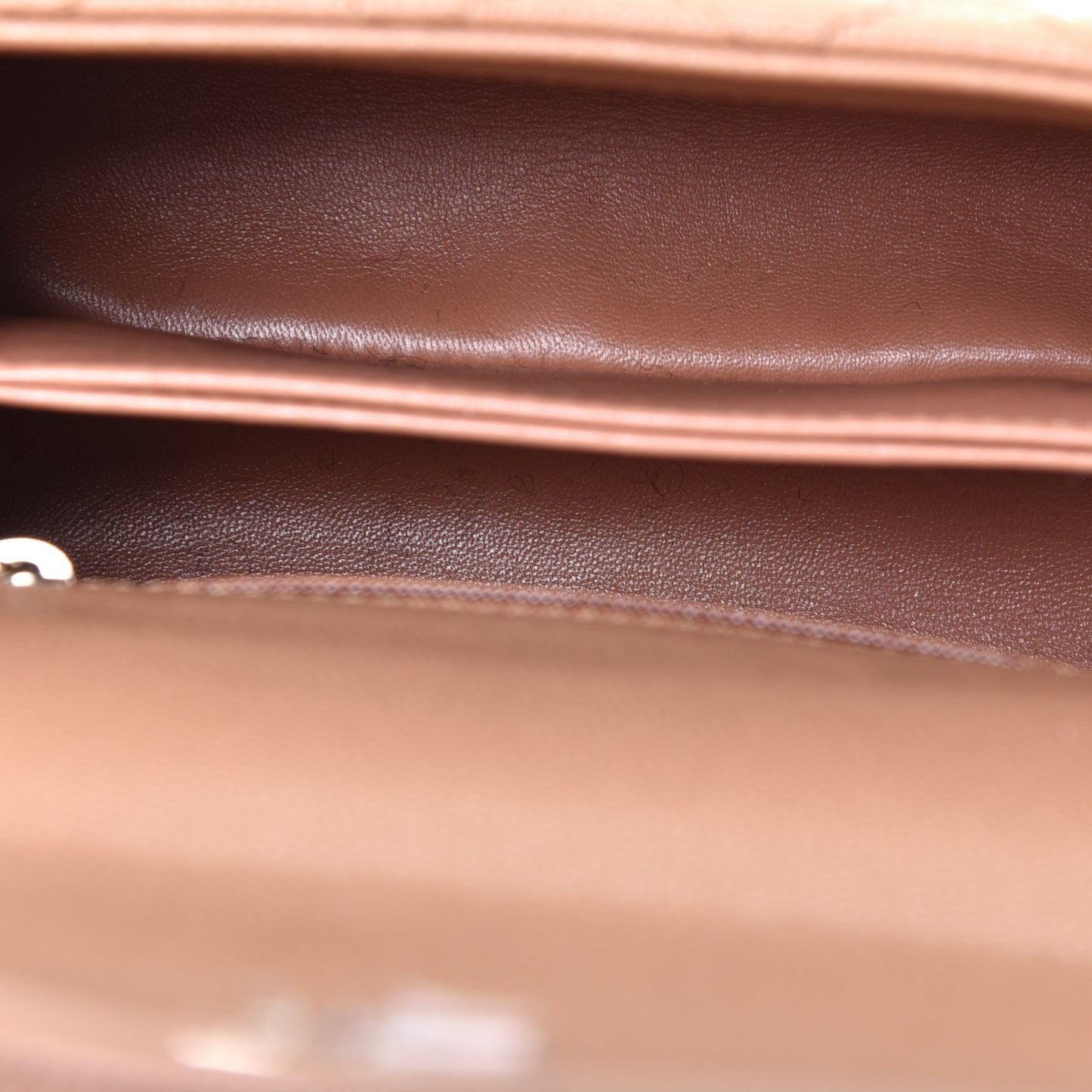 Caviar Quilted Mini Coco Handle Flap Brown