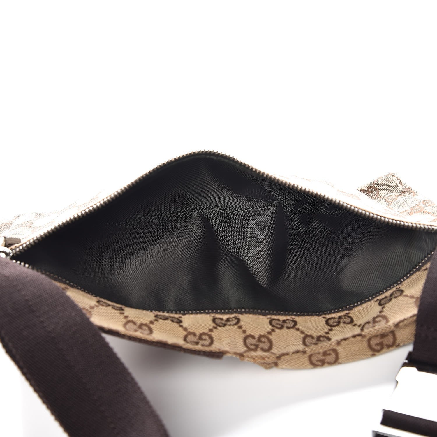 Gucci GG Monogram Double Pocket Belt Bag Dark Brown 5 of 8