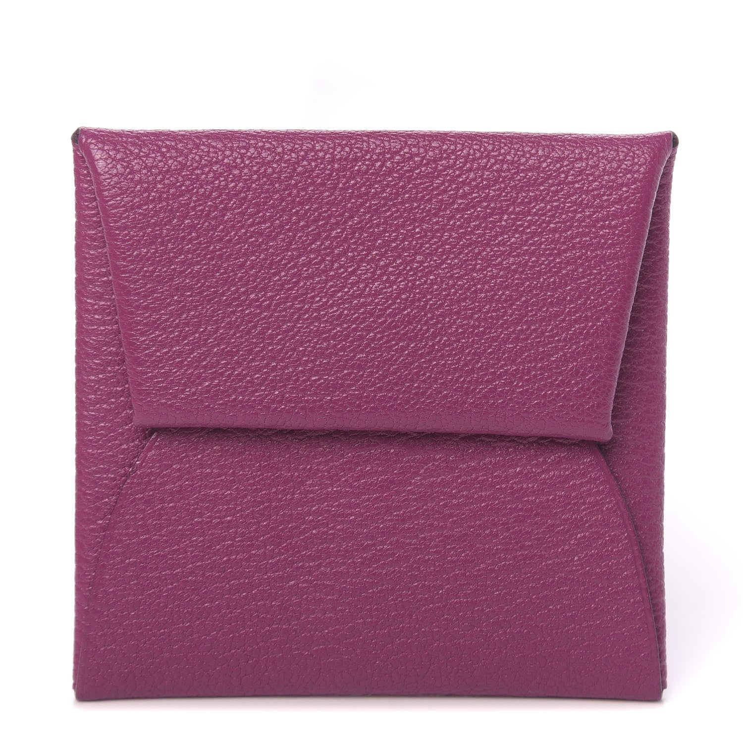 Hermes Chevre Mysore Bastia Coin Purse Rose Pourpre 1 of 8