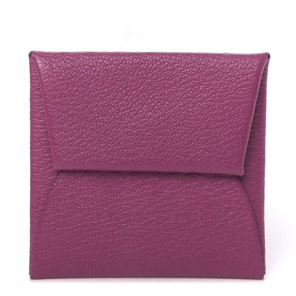 Hermes Chevre Mysore Bastia Coin Purse Rose Pourpre 1 of 8