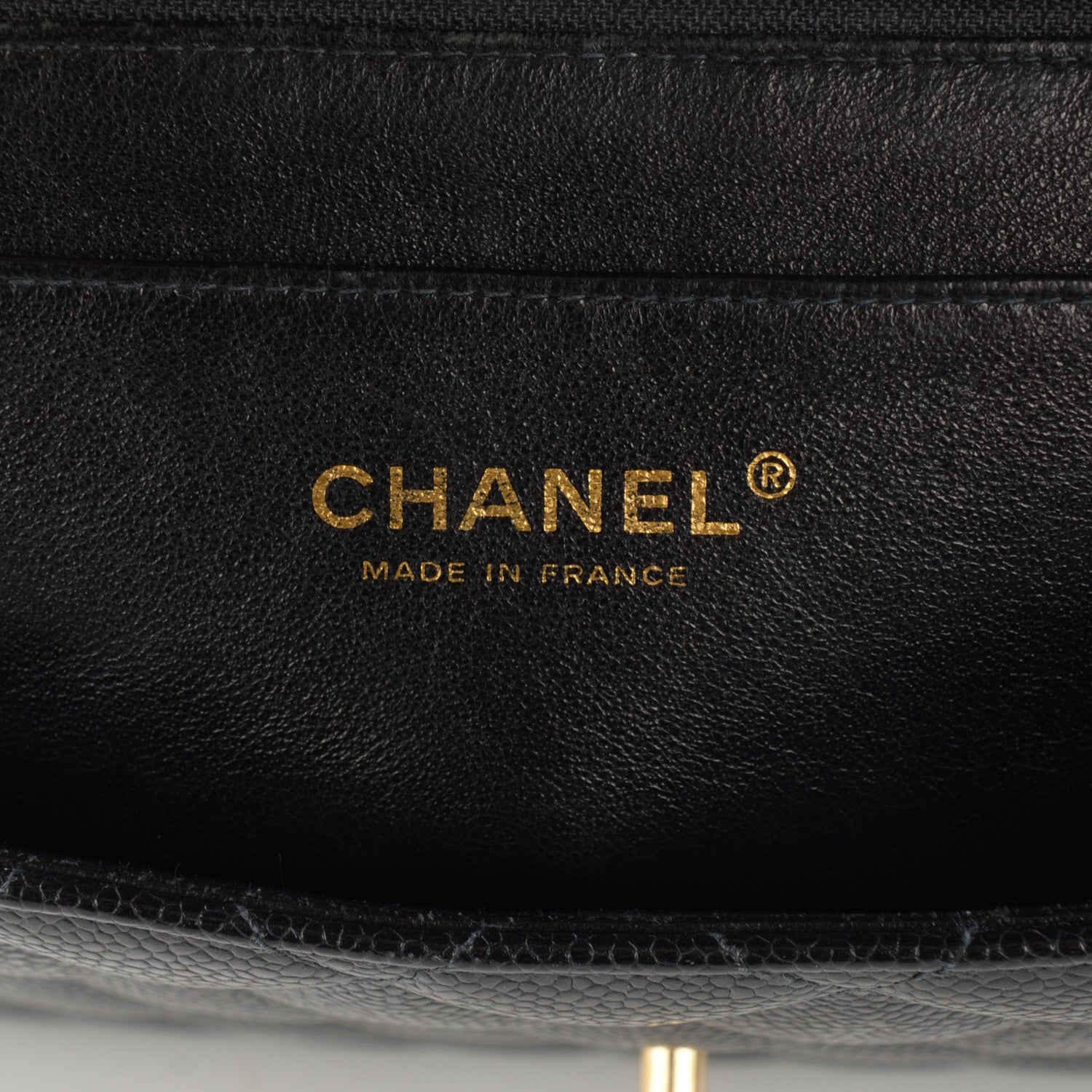Chanel Caviar Quilted Jumbo Single Flap Black 6 of 9