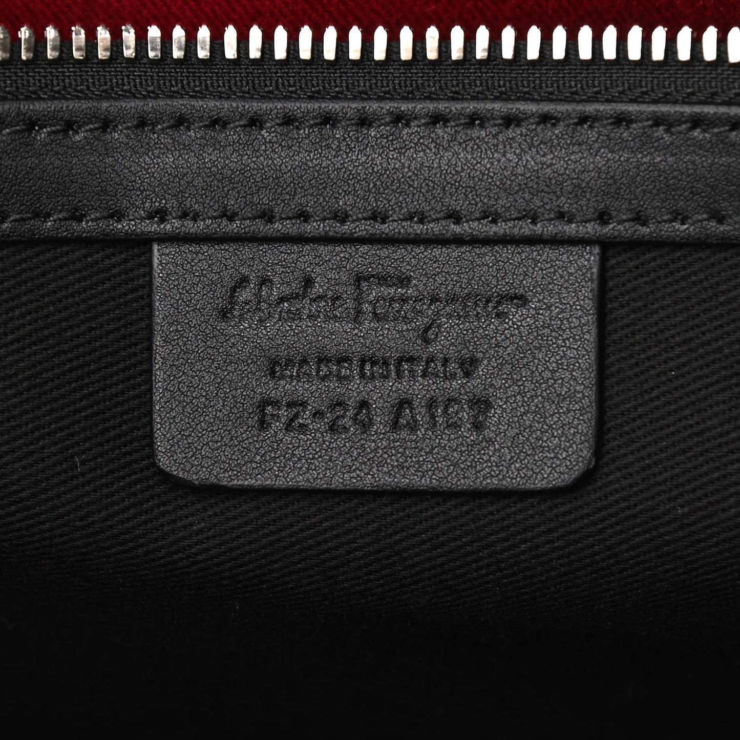 Gancini Monogram Calfskin Briefcase Black Grey