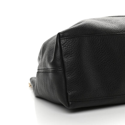 Gucci Pebbled Calfskin Medium Soho Chain Shoulder Bag Black 8 of 9