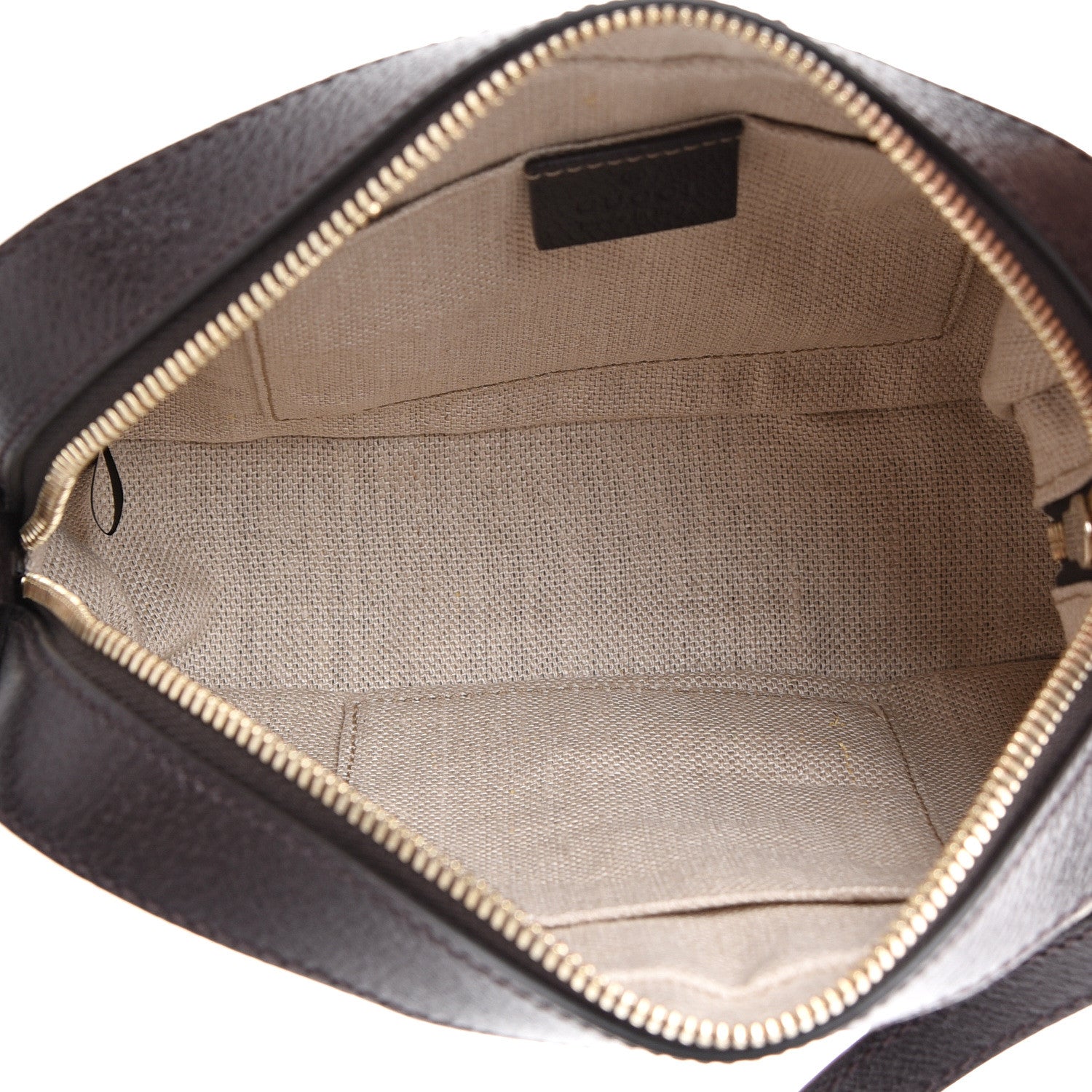 Gucci GG Supreme Monogram Web Small Webby Bee Shoulder Bag Dark Brown 4 of 11