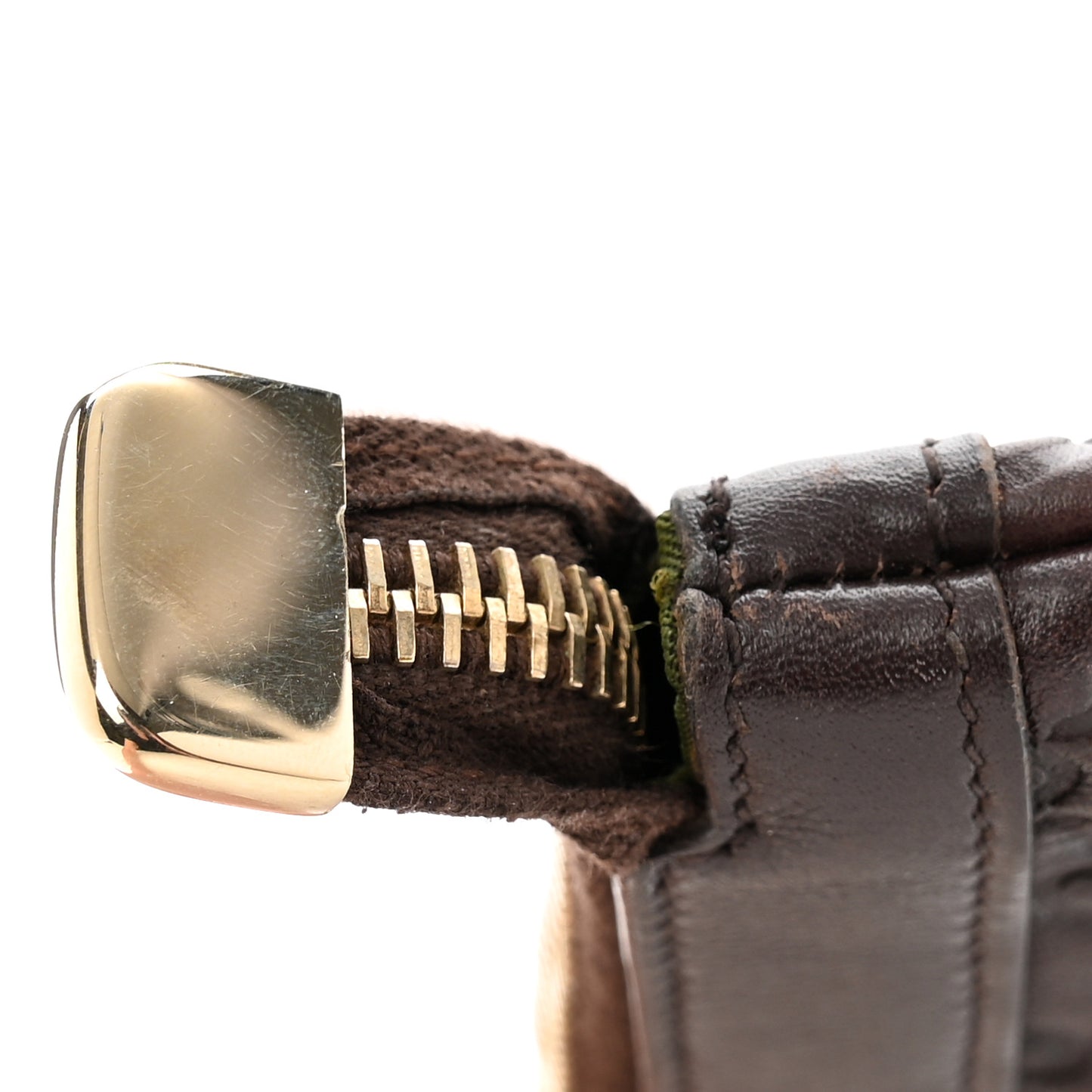 Guccissima Signature New Britt Wristlet Chocolate