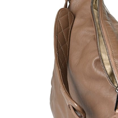 Jimmy Choo Lambskin Biker Hobo Beige 23 of 24