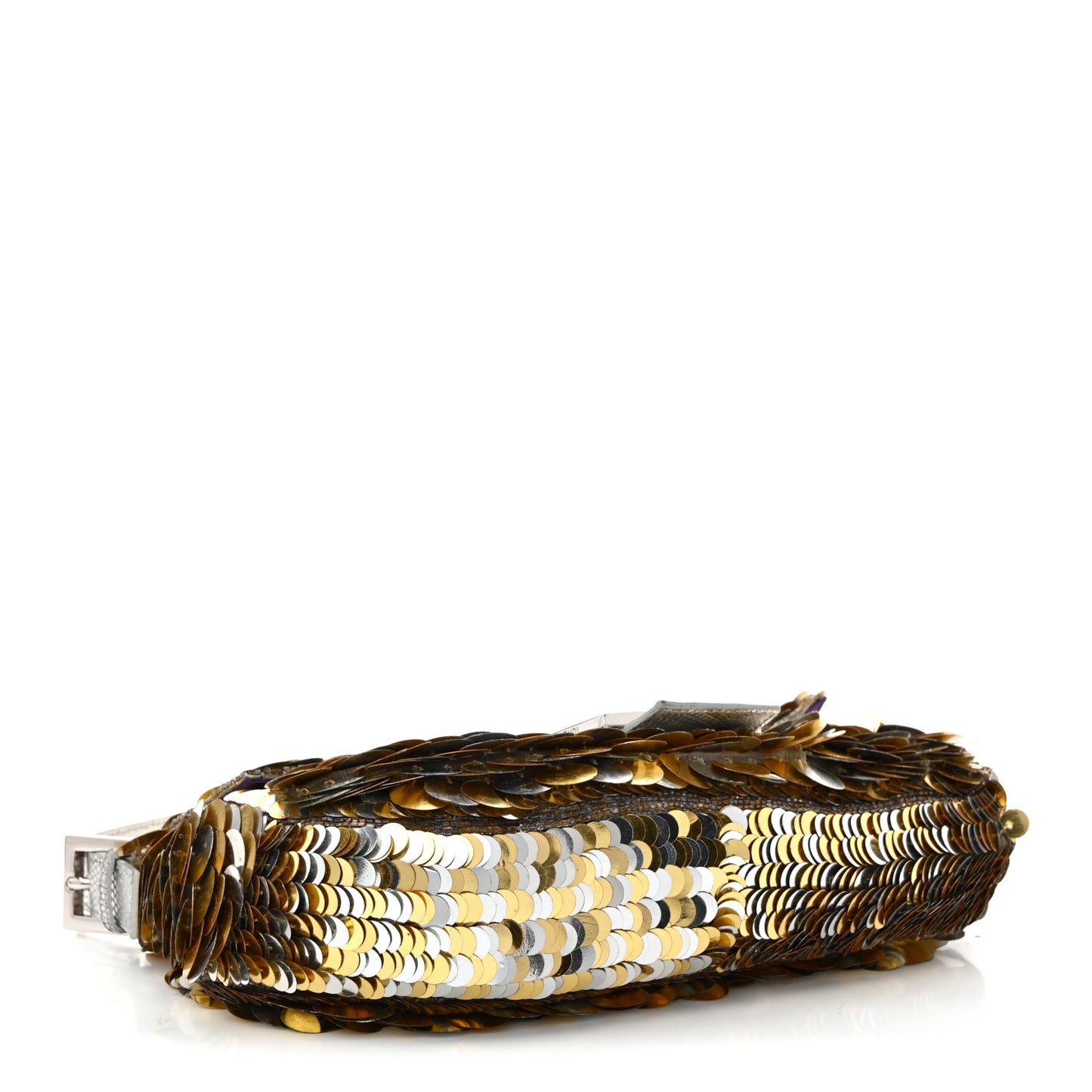 Sequin Lizard Crystal Baguette Silver Gold